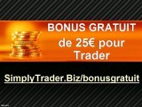 BONUS GRATUIT de 25 euros pour Trader
