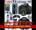 Canon EOS Rebel T2i 18 MP CMOS APS-C Digital SLR Camera with EF-S 18-55mm f/3.5-5.6 IS II Zoom Lens & EF 75-300mm f/4-5.6 III Telephoto Zoom Lens   16GB Deluxe Accessory Kit! .