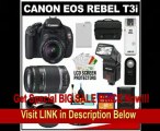 Canon EOS Rebel T3i Digital SLR Camera Body & EF-S 18-55mm IS II Lens with 55-250mm IS Lens   16GB Card   .45x Wide Angle & 2x Telephoto Lenses   Flash   Case   Battery   Remote   (2) Filters   Accessory Kit