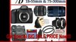 Canon EOS 7D SLR Digital Camera with Canon EF-S 18-55mm f/3.5-5.6 IS Autofocus Lens and Canon Zoom Telephoto EF 75-300mm f/4.0-5.6 III Autofocus Lens + SSE Large 16GB Accessory Package Kit