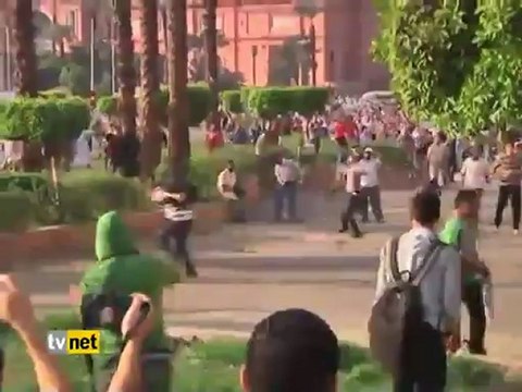 TAHRİR MEYDANINDA YİNE ÇATIŞMALAR