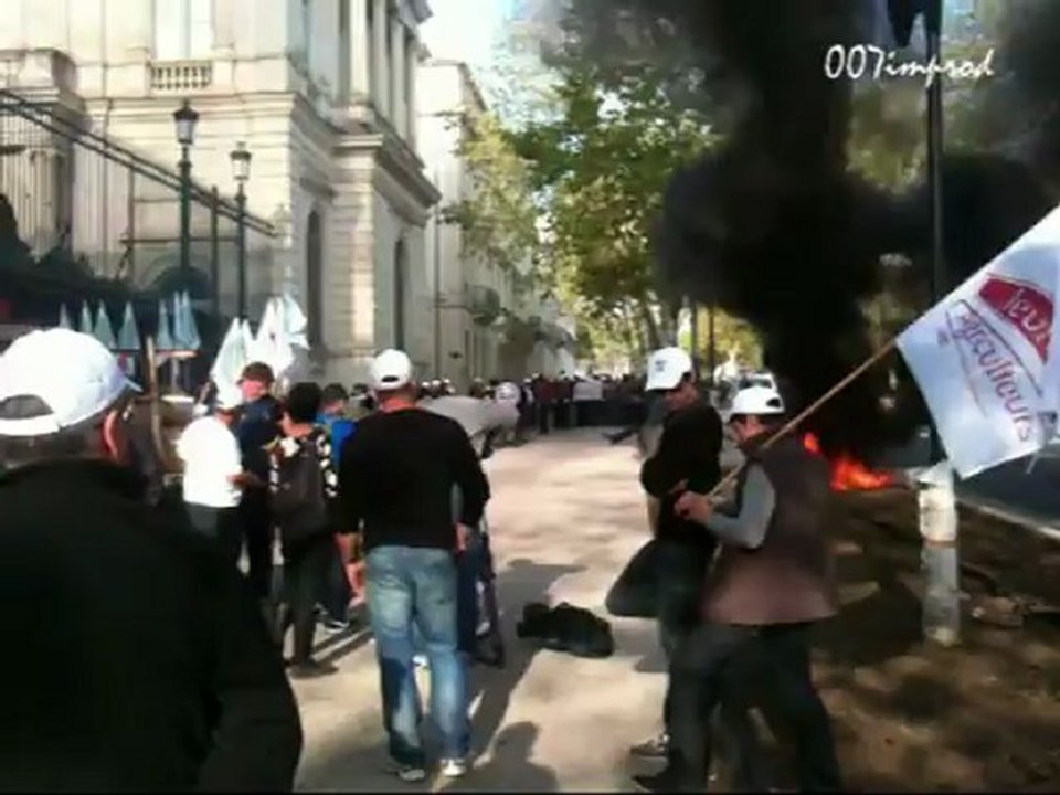 20121024 manif paysanne prefecture Nimes