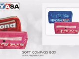 Soft Compass Box (Pencil Pouch) for Kids which come with wide range of Style, Shapes and Sizes