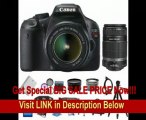 Canon EOS Rebel T2i 18 MP CMOS APS-C Digital SLR Camera with 3.0-Inch LCD and EF-S 18-55mm f/3.5-5.6 IS Lens   Canon EF-S 55-250mm f/4.0-5.6 IS Telephoto Zoom Lens   3 Extra Lens   16GB Premium Plus Accessory Kit
