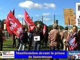 Manifestation devant la prison de lannemesan