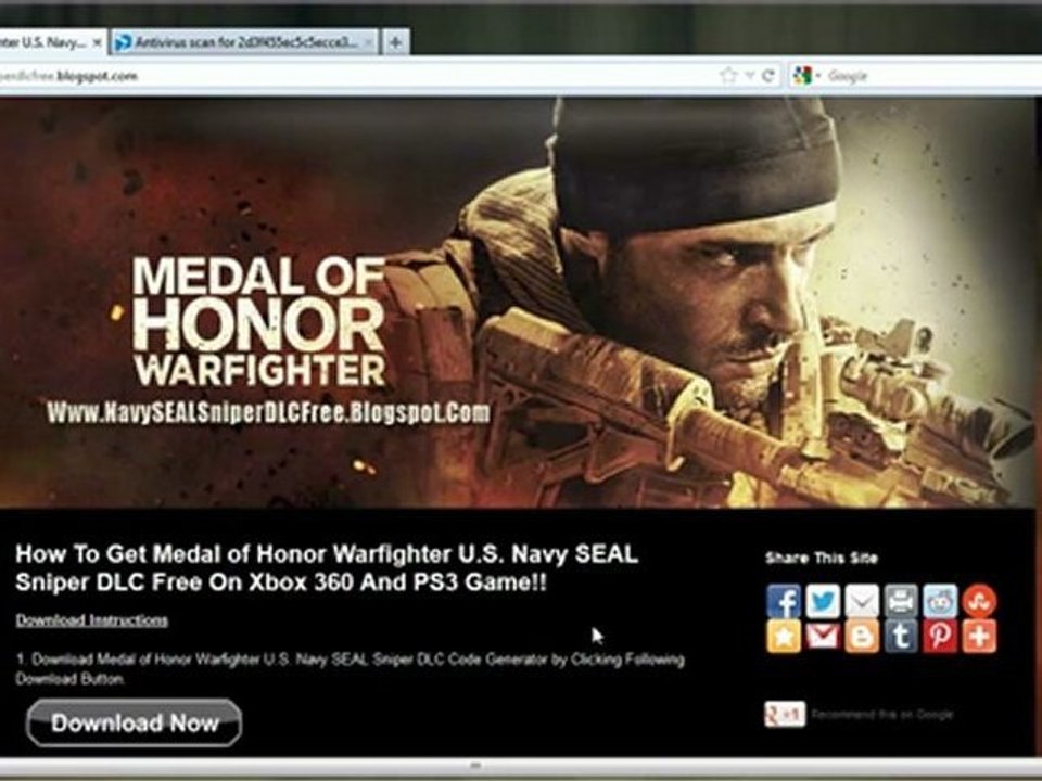 Medal of Honor Warfighter U.S. Navy SEAL Sniper DLC Free Giveaway