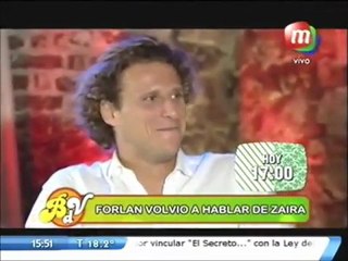 Diego Forlán habló (como nunca) de Zaira Nara y de su presente amoroso  Ahora estoy en Paz