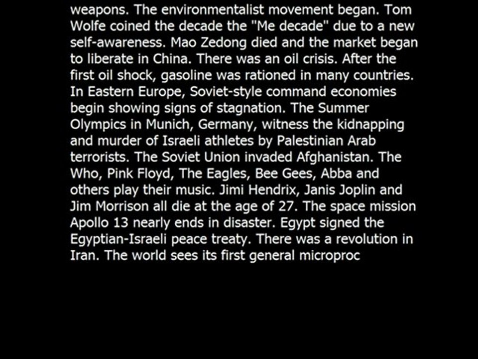 What happened in my birth year