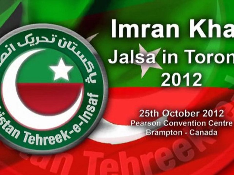Imran Khan's Speech in Toronto Jalsa - 25th October 2012 - Full HD