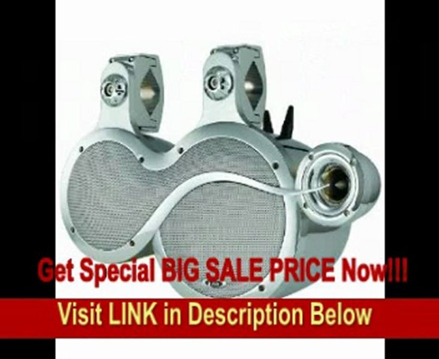 Boss ROCKER 3-Way Waketower Speaker System with 8 Midbass, 6 Midrange, and 1 Tweeter