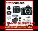 Canon EOS 60D DSLR Camera Kit with Ultimate Proate Pro Package: Featuring Canon EF-S 18-55mm f/3.5-5.6 IS II, Also Includes: 0.45x High Definition Wide Angle Lens & 2x Telephoto HD Lens, 3 Piece Filter Kit & 4 Piece Macro Lens Kit, Extra LP-E6 Replac