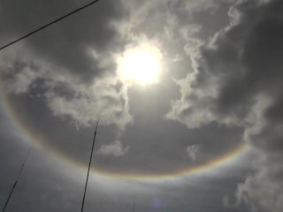 :Halo solar multicolor llama la atención de pobladores de Estelí