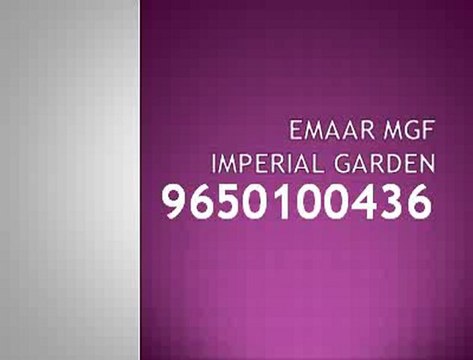 Emaar Mgf Imperial Gardens 9650100436 Emaar Mgf Imperial Garden