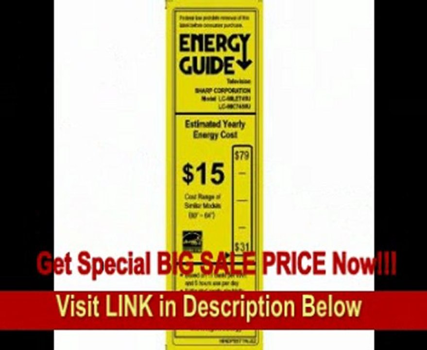 Sharp Aquos LC60C7450U 60-Inch 1080p 240Hz 3D 1080p LED-LCD TV