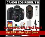 Canon EOS Rebel T3i 18.0 MP Digital SLR Camera Body & EF-S 18-55mm IS II Lens with 75-300mm III Lens   16GB Card   Battery   Case   (2) Filters   Tripod   Cleaning Kit