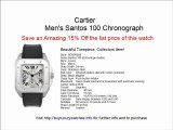 Cartier Santos 100 Men's Watch Chronograph