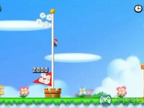 New Super Mario Bros. 2 - Solution et pièces étoiles du niveau Fleur 3