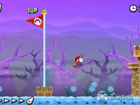 New Super Mario Bros. 2 - Solution et pièces étoiles de la maison hantée du monde champignon