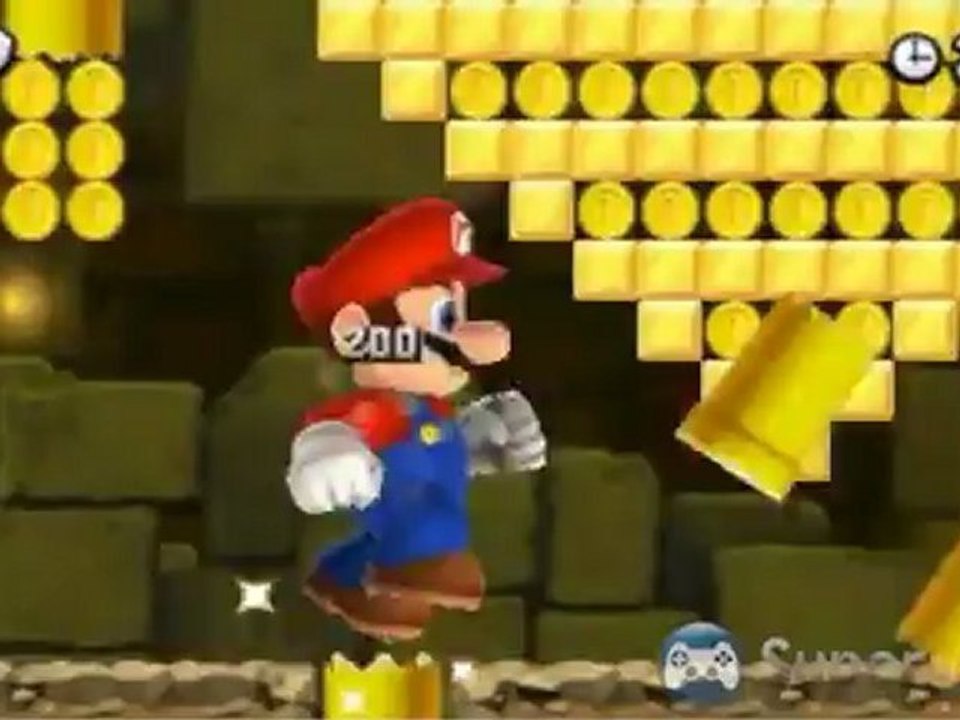 New Super Mario Bros. 2 - Solution et pièces étoiles du niveau champignon 3