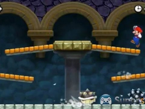 New Super Mario Bros. 2 - Solution et pièces étoiles du Château du Monde 4