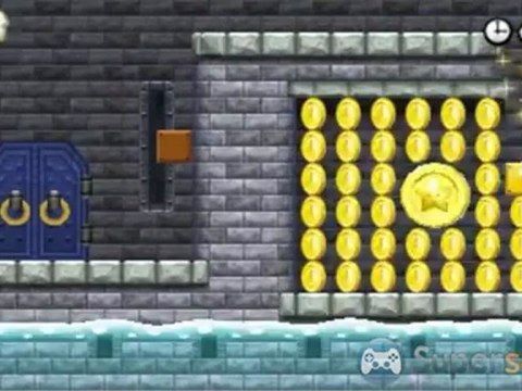 New Super Mario Bros. 2 - Solution et pièces étoiles du Château du Monde 3