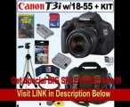 Canon EOS Rebel T3i 18 MP CMOS Digital SLR Camera with EF-S 18-55mm f/3.5-5.6 IS II Zoom Lens   16GB Deluxe Accessory Kit