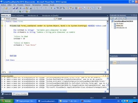 VB2010-Clase 02 - Variables Constantes y Tipos