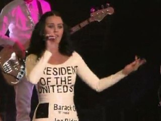 Katy Perry Performs As  Obama Campaigns In Vegas