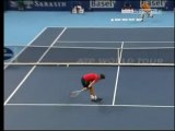 Coup par derrière au tennis de Grigor Dimitrov