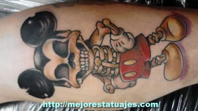 Los Mejores Tatuajes De Disney De Mickey y Minnie A Colores