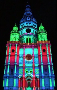 Tour en Folie, video-mapping Tour Abbatiale de Saint Amand les Eaux