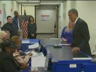 Obama vota para presidente
