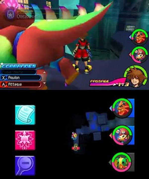 Kingdom Hearts 3D - Trésors de la Cité Retorse à Illusiopolis avec Sora