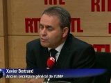 Présidence de l'UMP: Xavier Bertrand choisit François Fillon