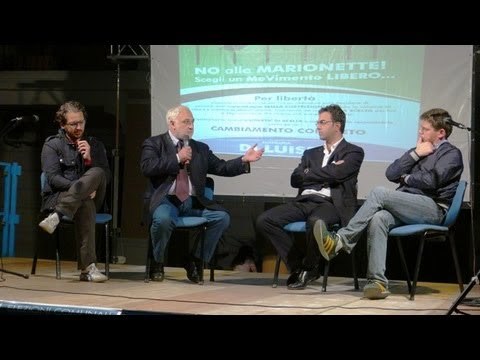 Gricignano (CE) - Rifiuti e tumori, comizio di Movimento Democratico (23.10.12)