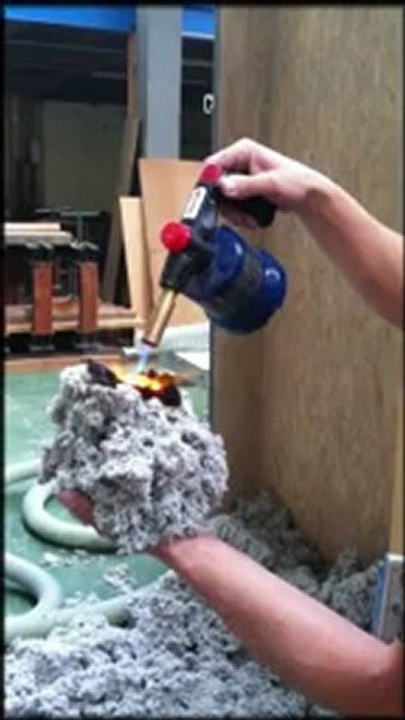 ISO OUATE BRETAGNE - La ouate de cellulose ne s'enflamme pas  !