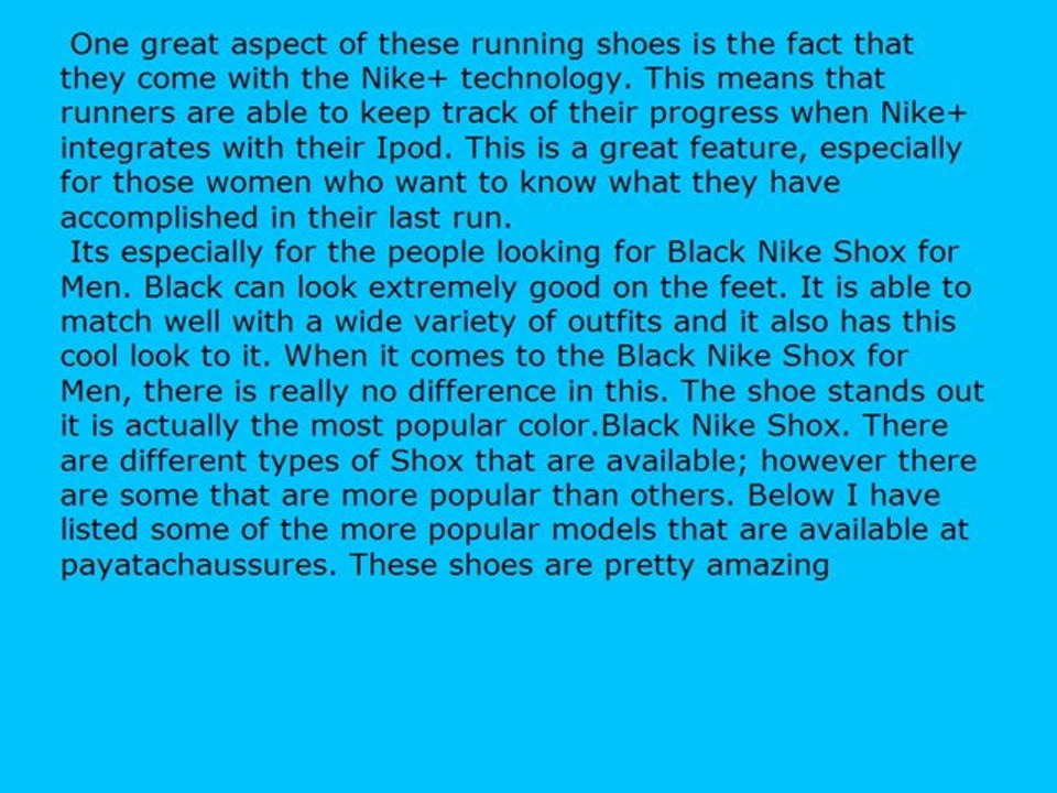 The Modern Day Recommendations On Nike Shox And Air Max At Payatachaussures