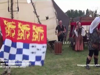 4 sur 5 - Les 800 ans de Grandvilliers (60) La Compagnie du Lion des Flandres - les troubadours