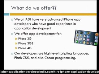 One of the best iPhone application developers in India