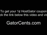 Domain Name Web Hosting - HostGator Coupon Code: GATORCENTS