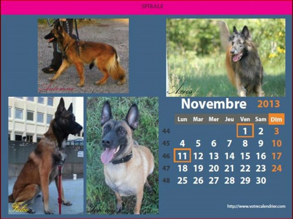 DIAPORAMA CALENDRIER 2013