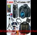 Canon EOS Rebel T3 SLR Digital Camera w/ 18-55mm & 75-300mm Ultimate Rebel Experience