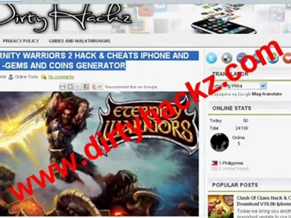 ETERNITY WARRIORS 2 HACK AND CHEATS