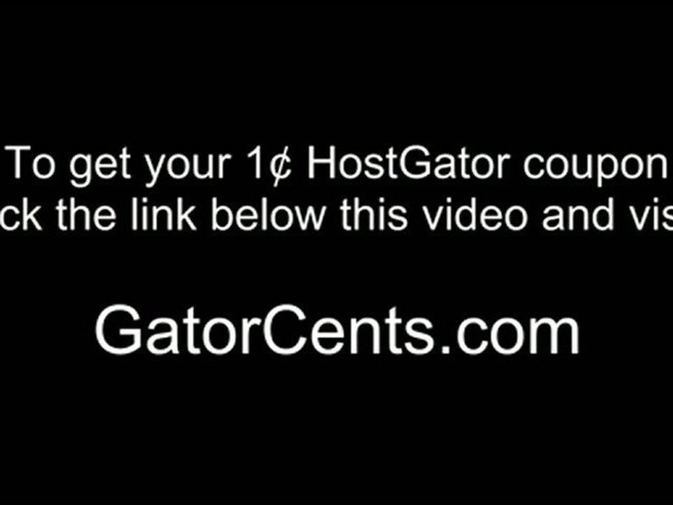 One Web Hosting - HostGator Coupon Code: GATORCENTS