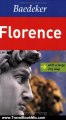 Travel Book Review: Florence Baedeker Guide (Baedeker: Foreign Destinations) by Baedeker