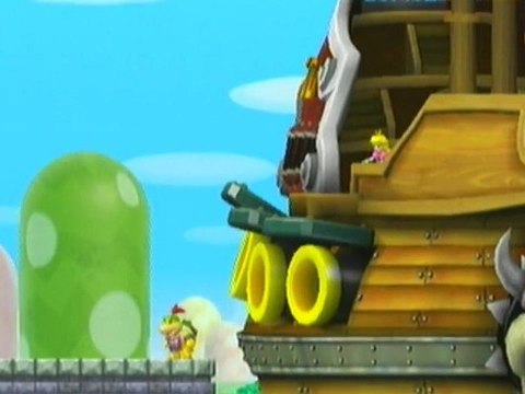 Super Mario Bros Wii 2) Fin du premier monde