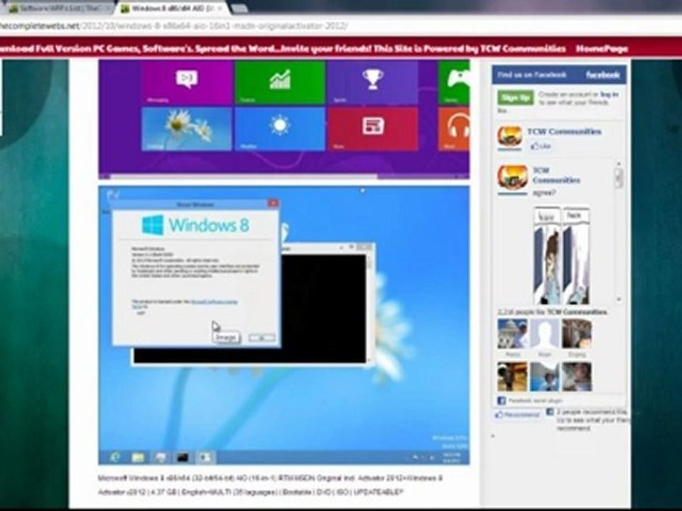 Download RETAIL Windows 8 x86/x64 AIO (16-in-1) MSDN Original+ Activator 2012 Full Version Free!