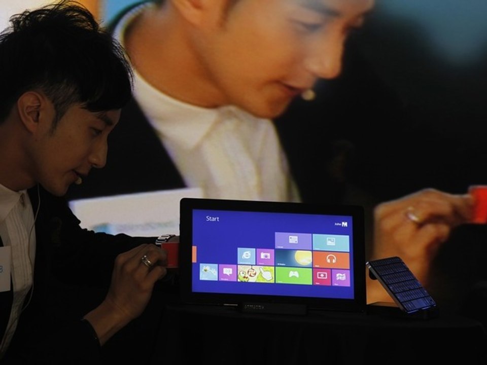 Microsoft Displays Surface Tablet At Windows 8...