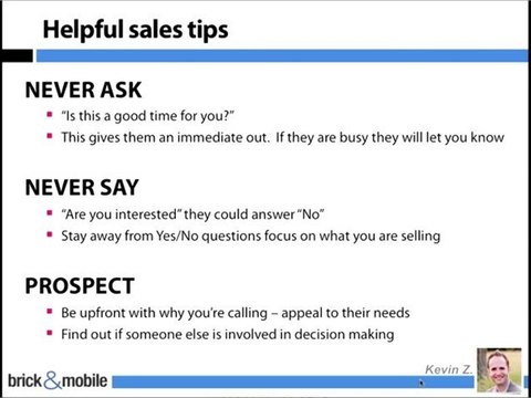 BrickandMobile Advanced Sales Training-Attention-Layout and Helpful Tips