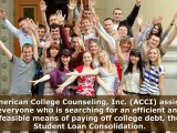 Student Loan Consolidations - College Debt Consolidation & Relief | ACCI